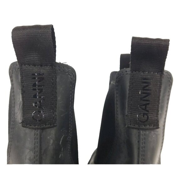 Ganni Black Ankle Boots - Picture 7 of 14